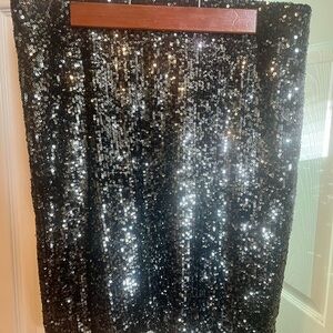 Fifteen Twenty black sequin skirt